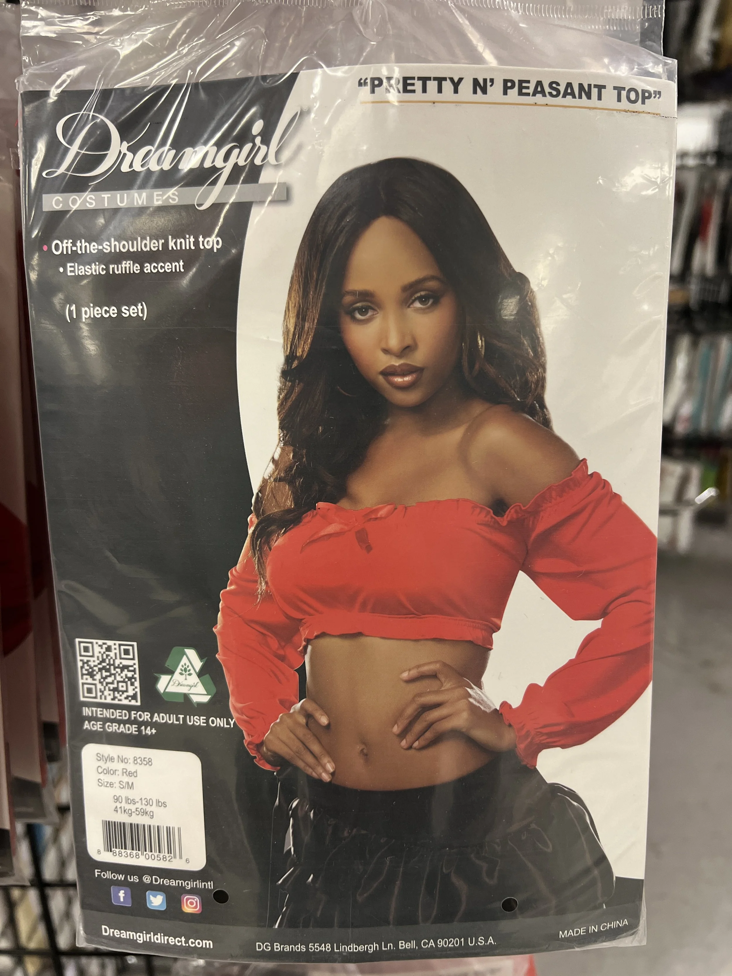 Dreamgirl Pretty N' Peasant Top