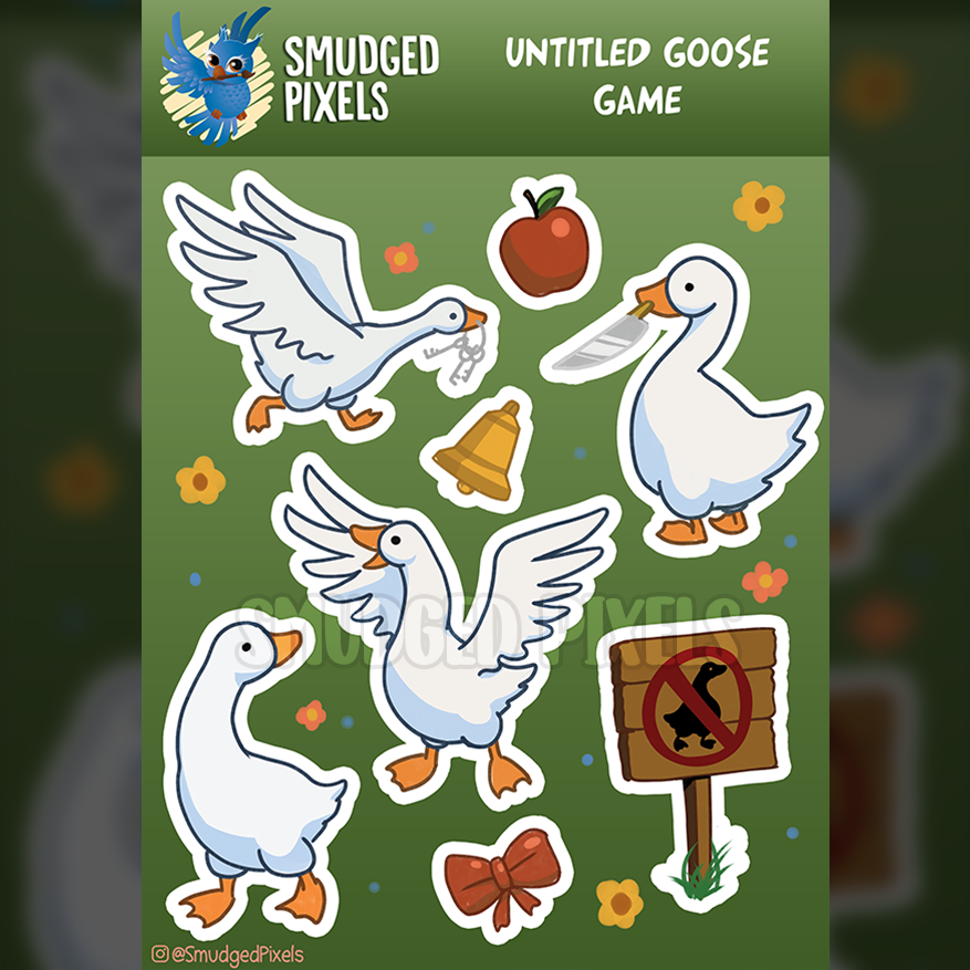 Goose Game Sticker Sheet