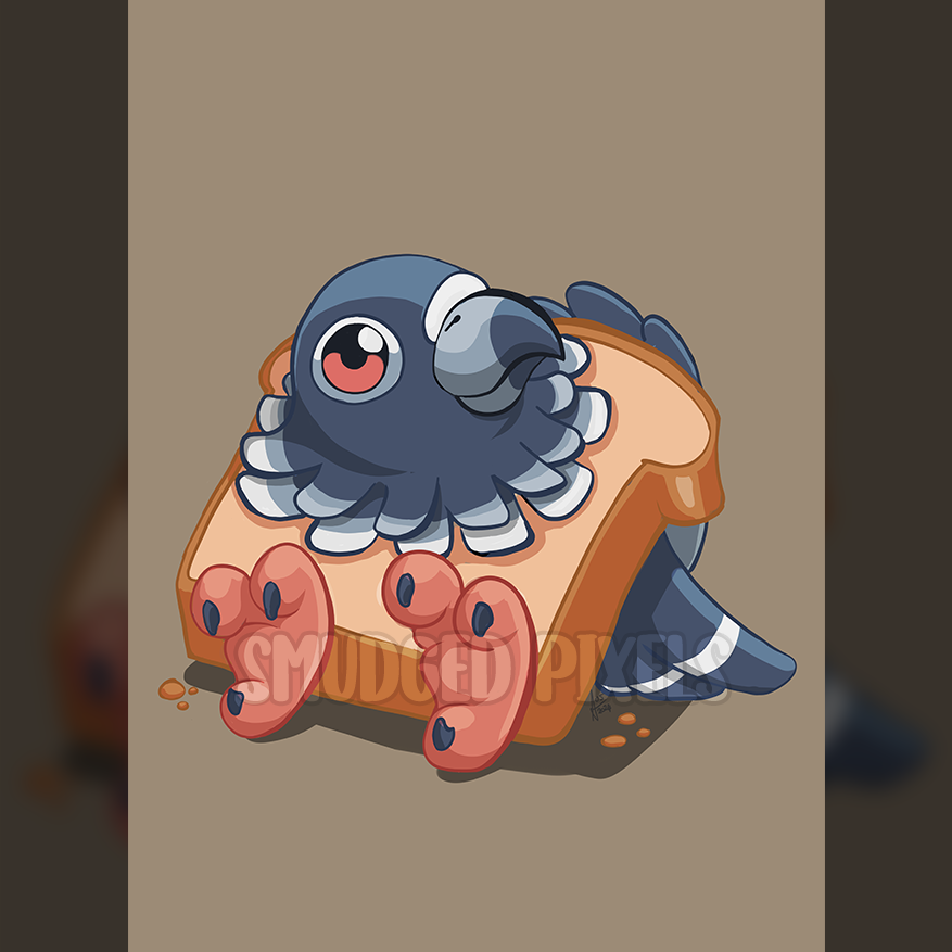 In Bread Pigeon Print