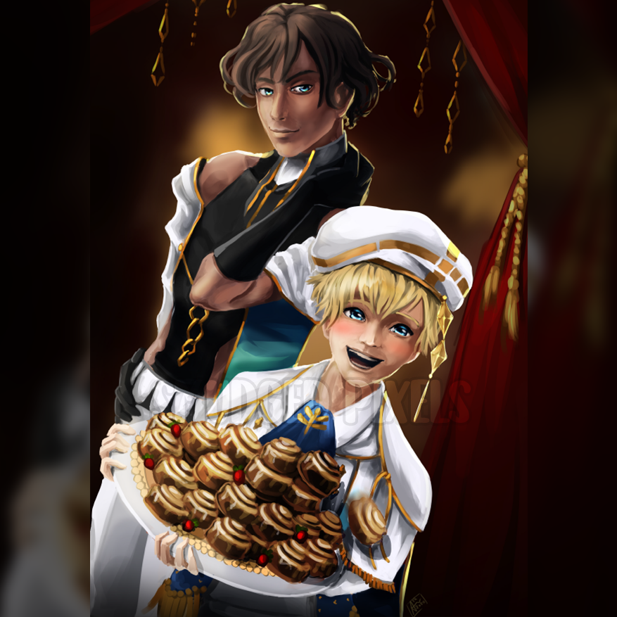 Luke and Simeon Print