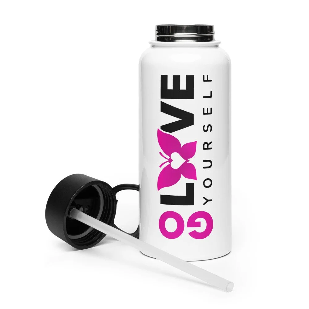 Water Bottle (Pink Logo)