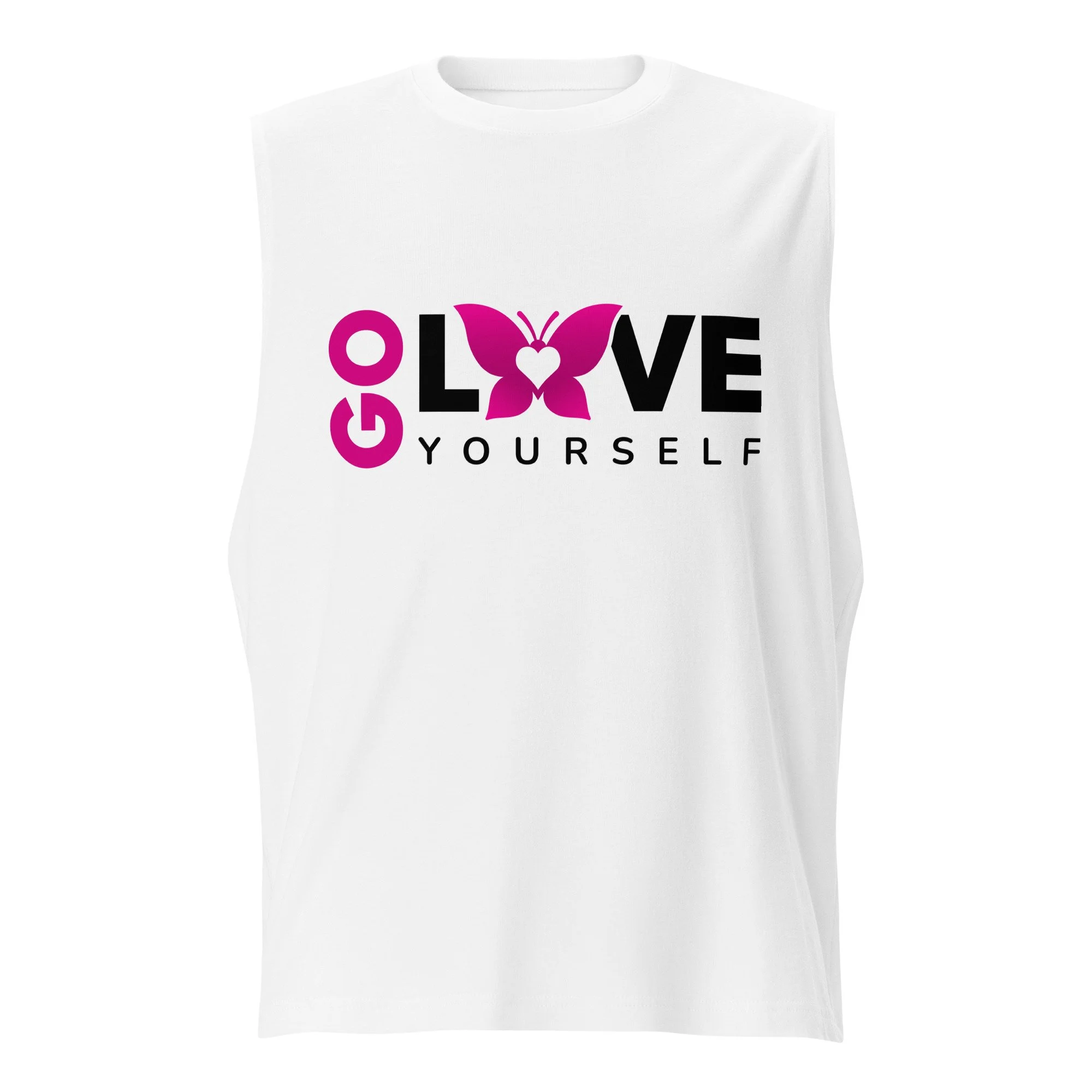 Men's Muscle Shirt (Pink/Black Logo)