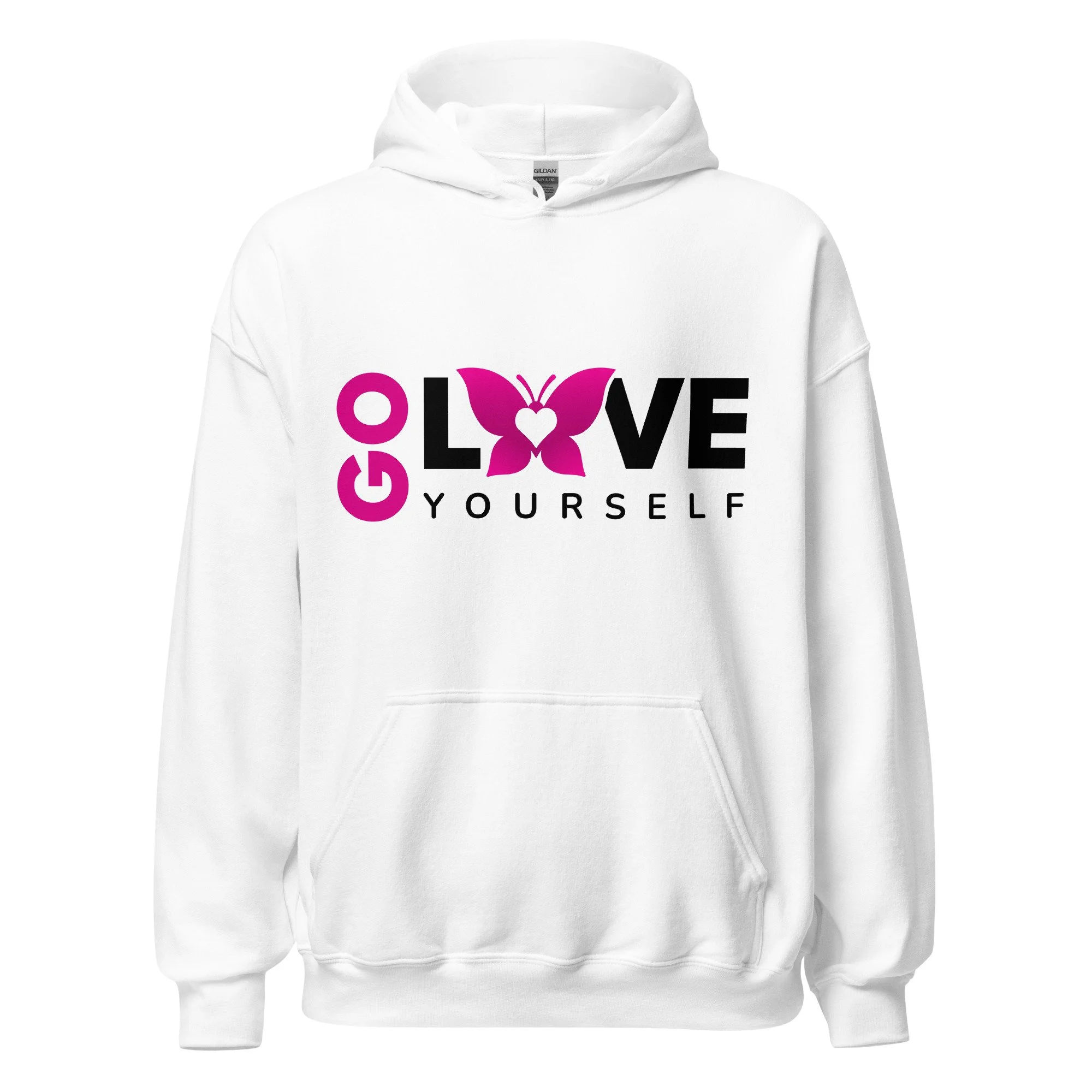 Unisex Hoodie (Pink/Black Logo)