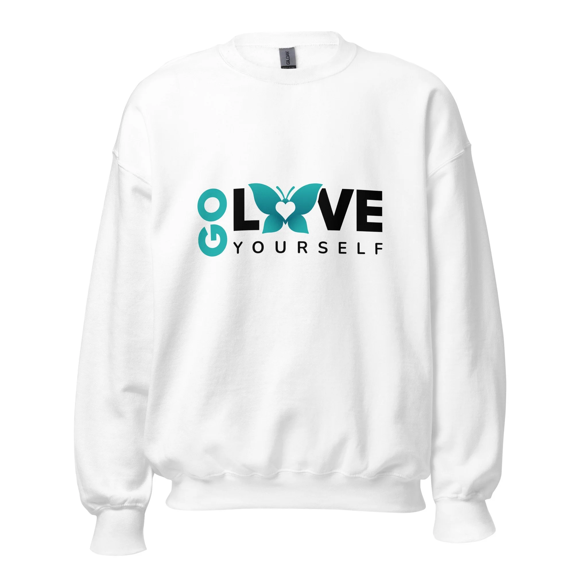 Unisex Sweatshirt (Turquoise/Black Logo)