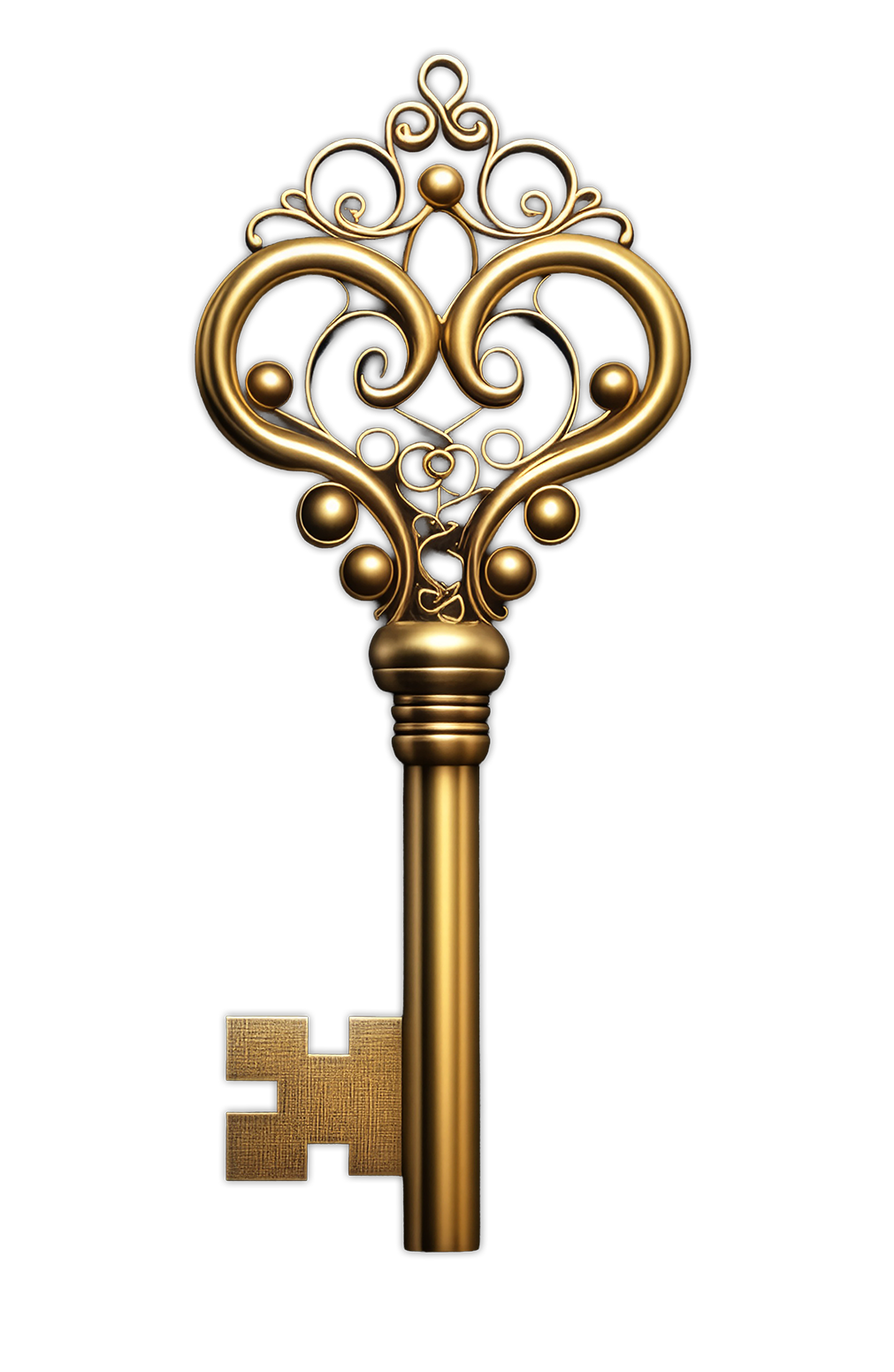 The key represents that access — prayer, Scripture, seeking God. It reinforces the message without overpowering it.