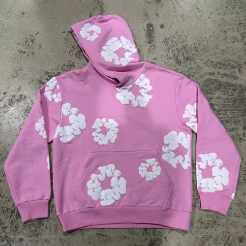 Denim Tear Hoodie (Pink)