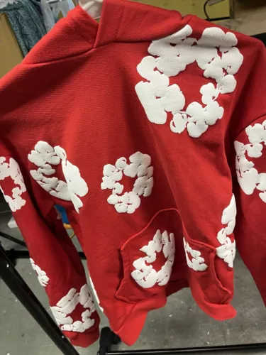 Denim Tear Hoodie (Red)