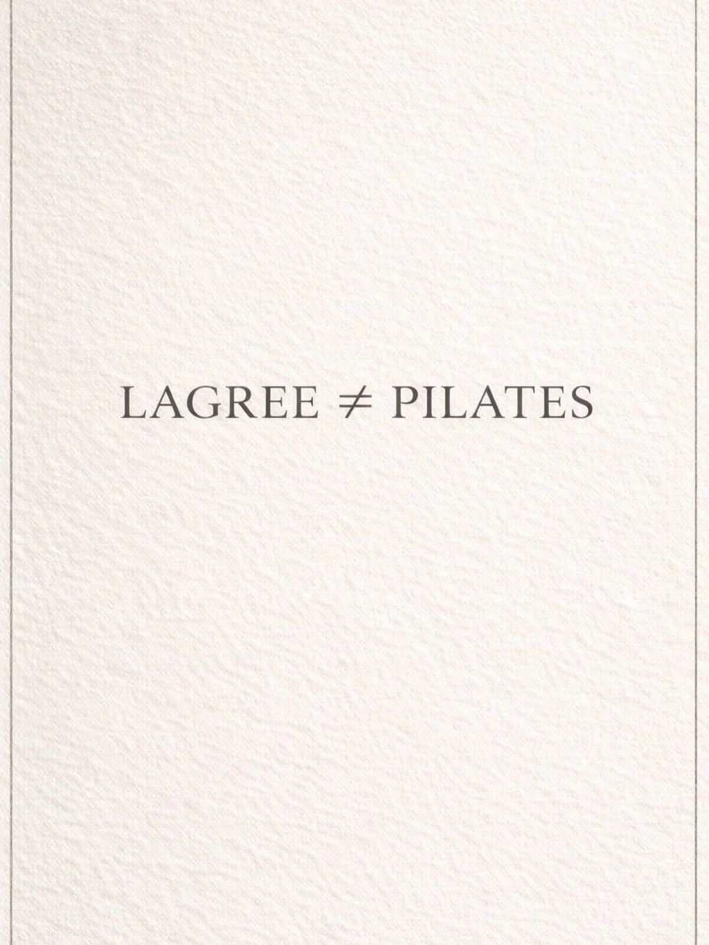 lagree &ne; pilates 🌿

while they may look similar, lagree is a high-intensity, low-impact method designed to build strength, endurance, and control through slow, continuous movement.

it challenges your body in a completely different way:
deeper, s