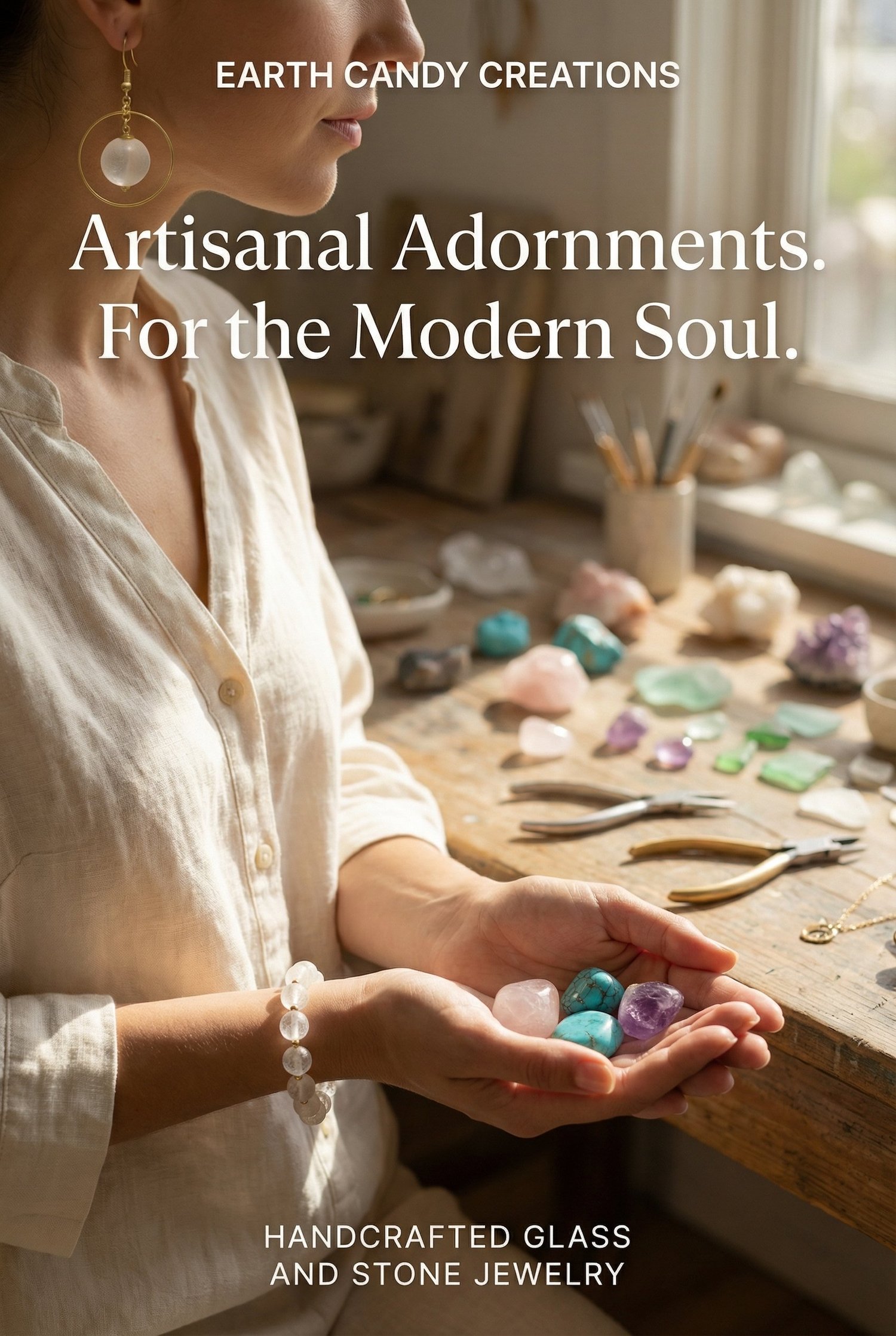Earth. Candy Creations: Artisanal Adornments for the Modern Soul LLC Handcrafted Glass and Stone Jewelry LLC