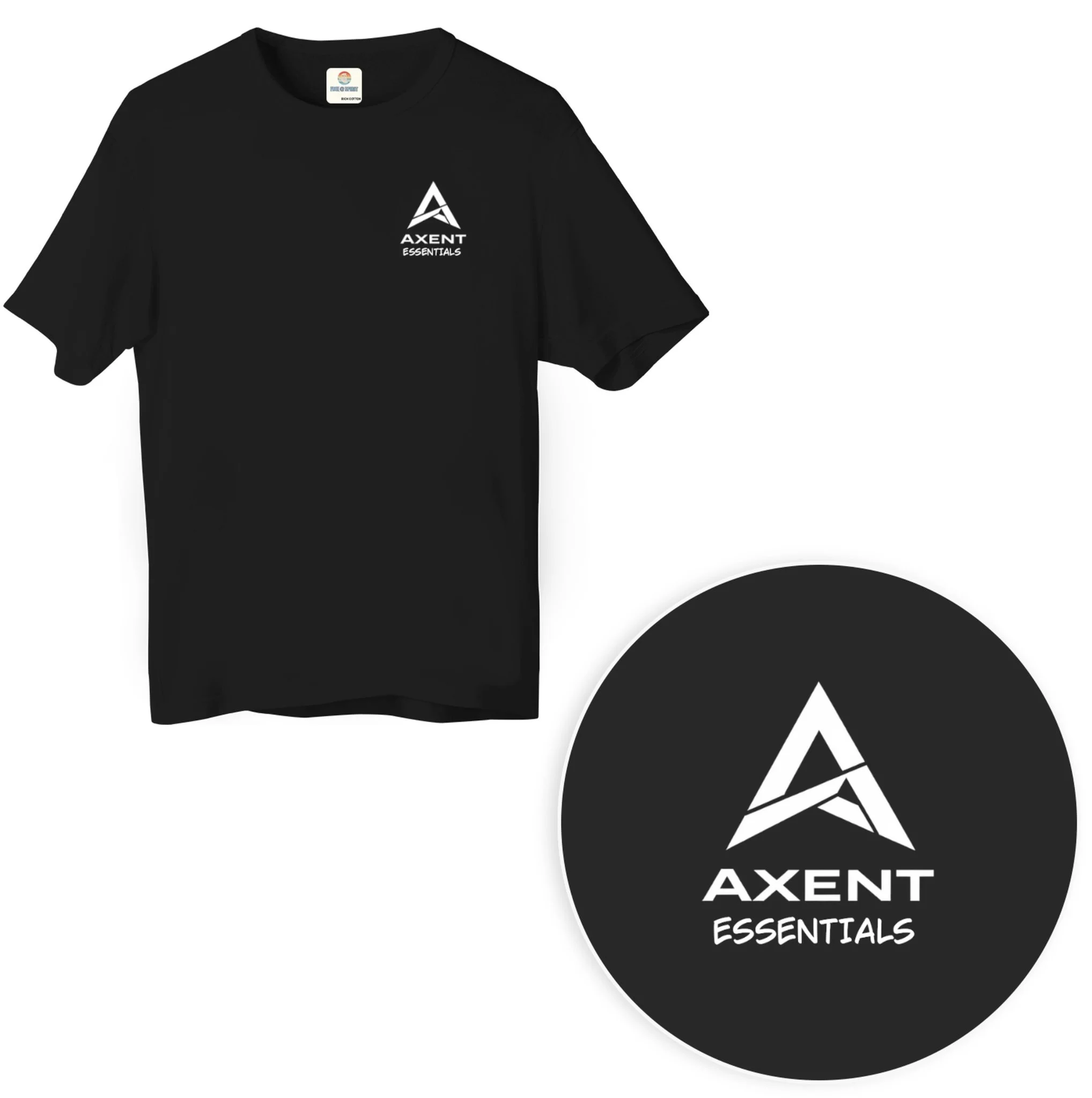 Axent Essentials — Oversized T-Shirt (Black)