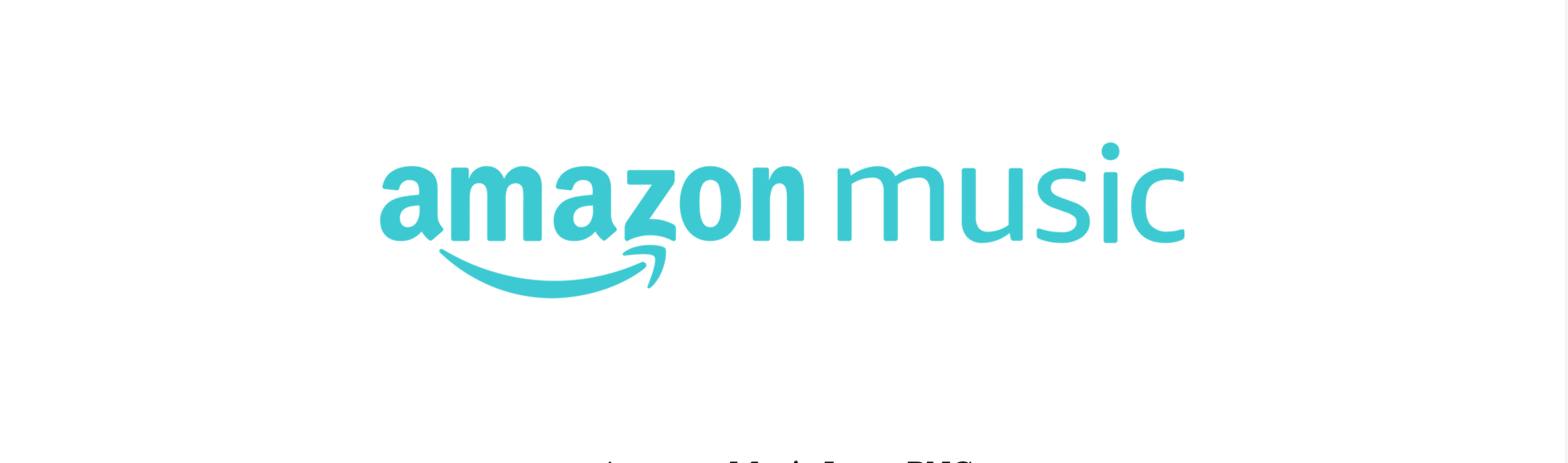 Amazon Music logo in blue on a white background