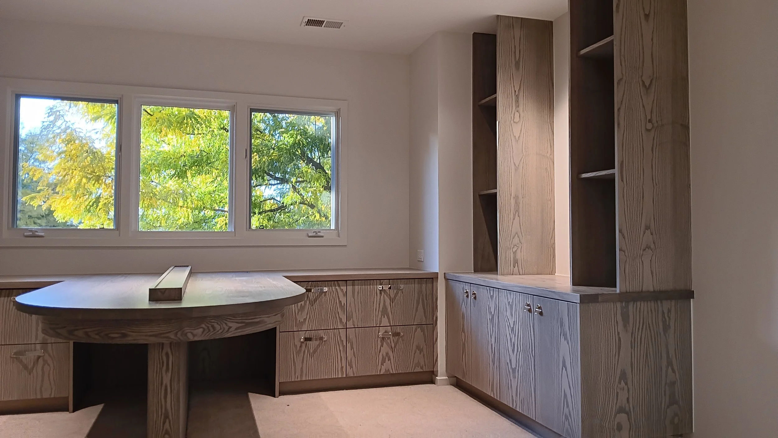 At Timberlux Studios, we specialize in creating one-of-a-kind pieces tailored to your specific aesthetic and spatial requirements. From live-edge waterfall islands to intricate architectural millwork, our designs are engineered for those who demand u