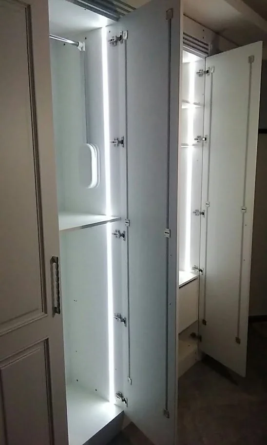 closet with LED