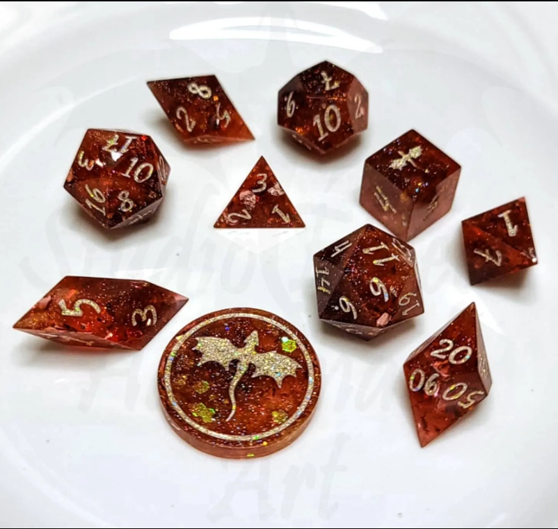 Forever called Diamond Dust in the shade Mauve as the main coloring, with a few alcohol inks and larger peach-colored glitters.

Diamond Dust has been discontinued for many years now and I'm still very sad about it. I used the last of my jar in this 