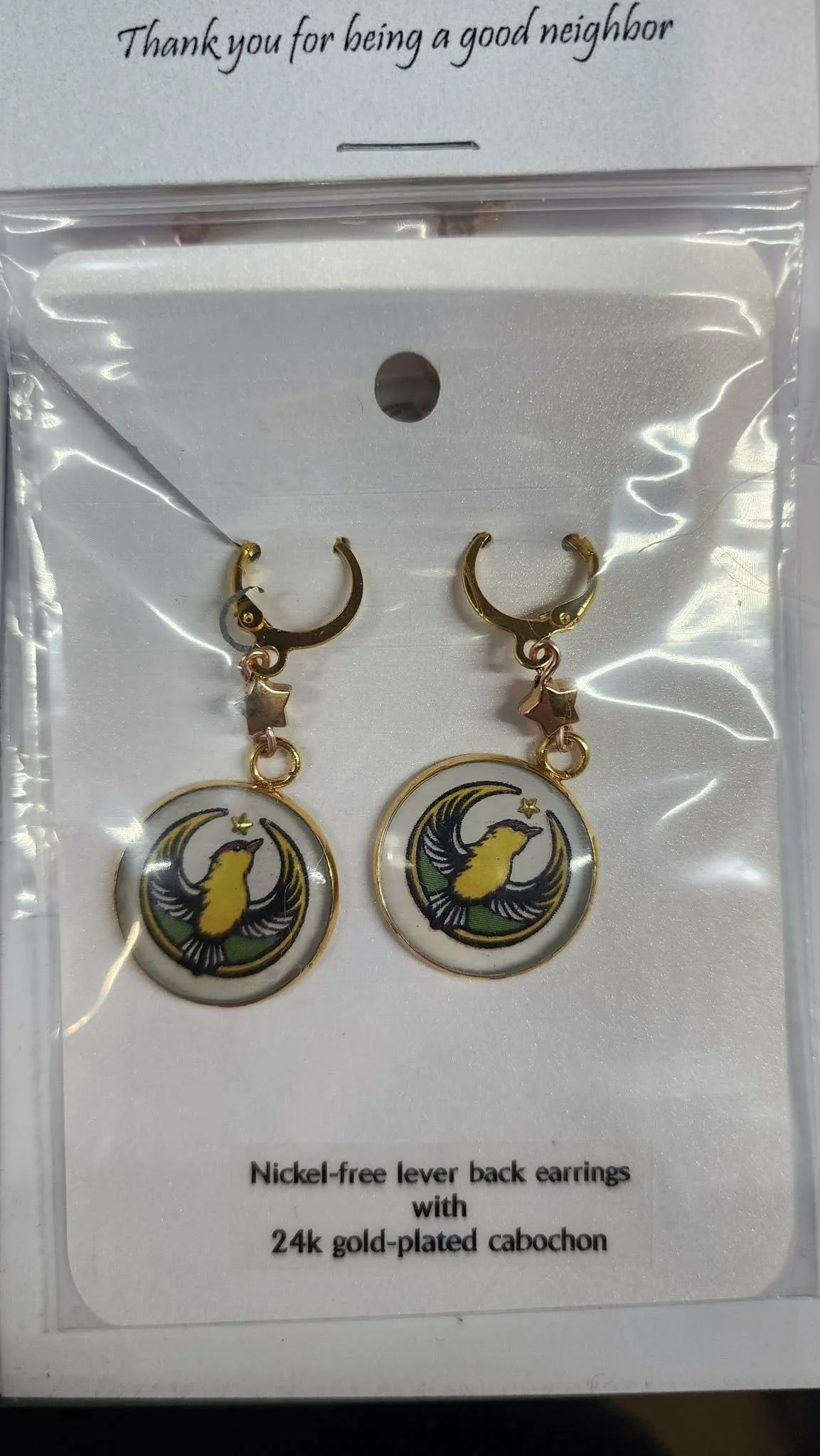 Rebel Goldfinch Earrings - Leverbacks