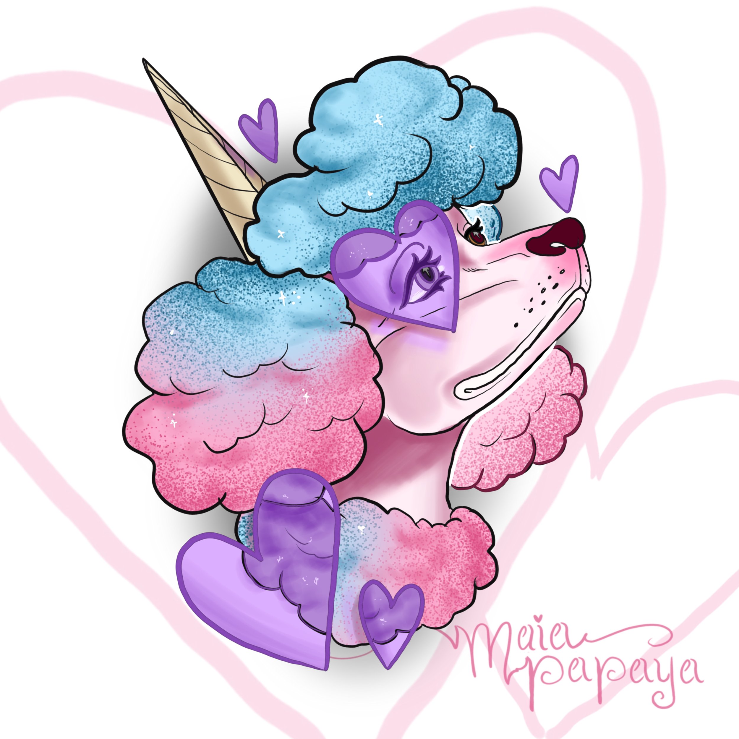 Cotton Candy Poodle