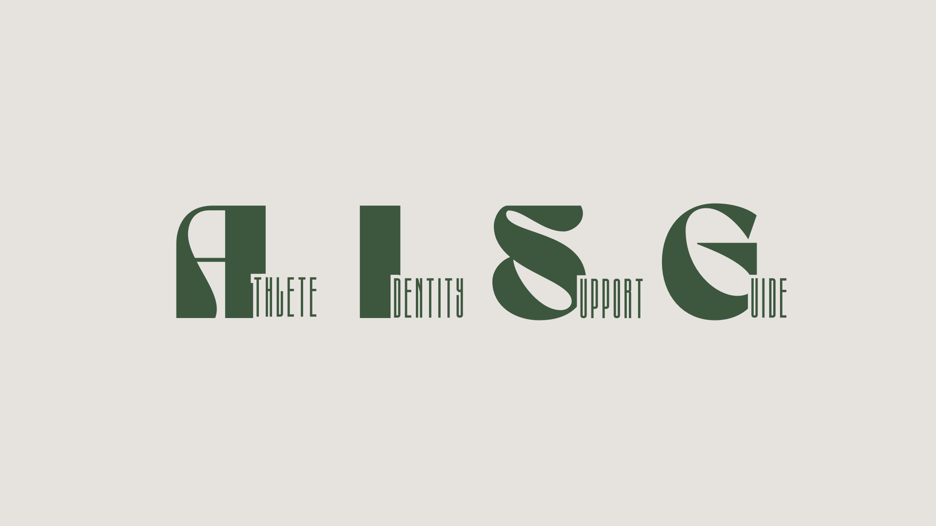 The image features a minimalist graphic with stylized dark green letters spelling out "SHSC" on a light background, with smaller words underneath: "THALTE," "DENTITY," "UPPORT," and "IDE."