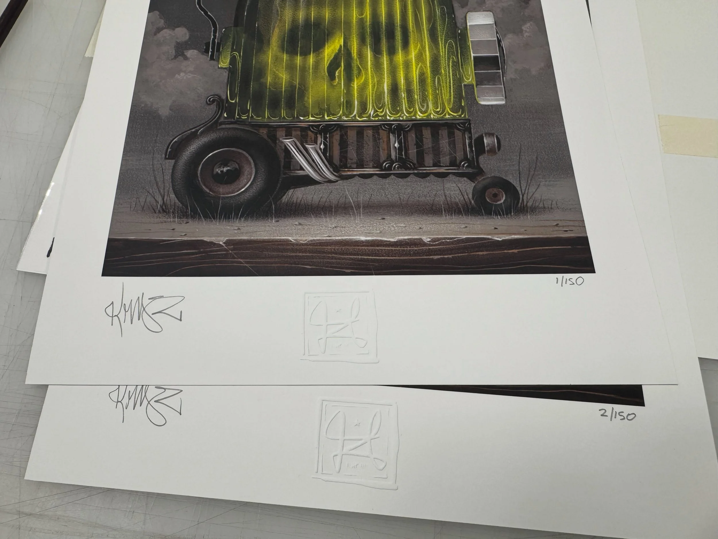 Love the allotted room for the chop to live in the center of the print. Thank you @staticmedium for facilitating!