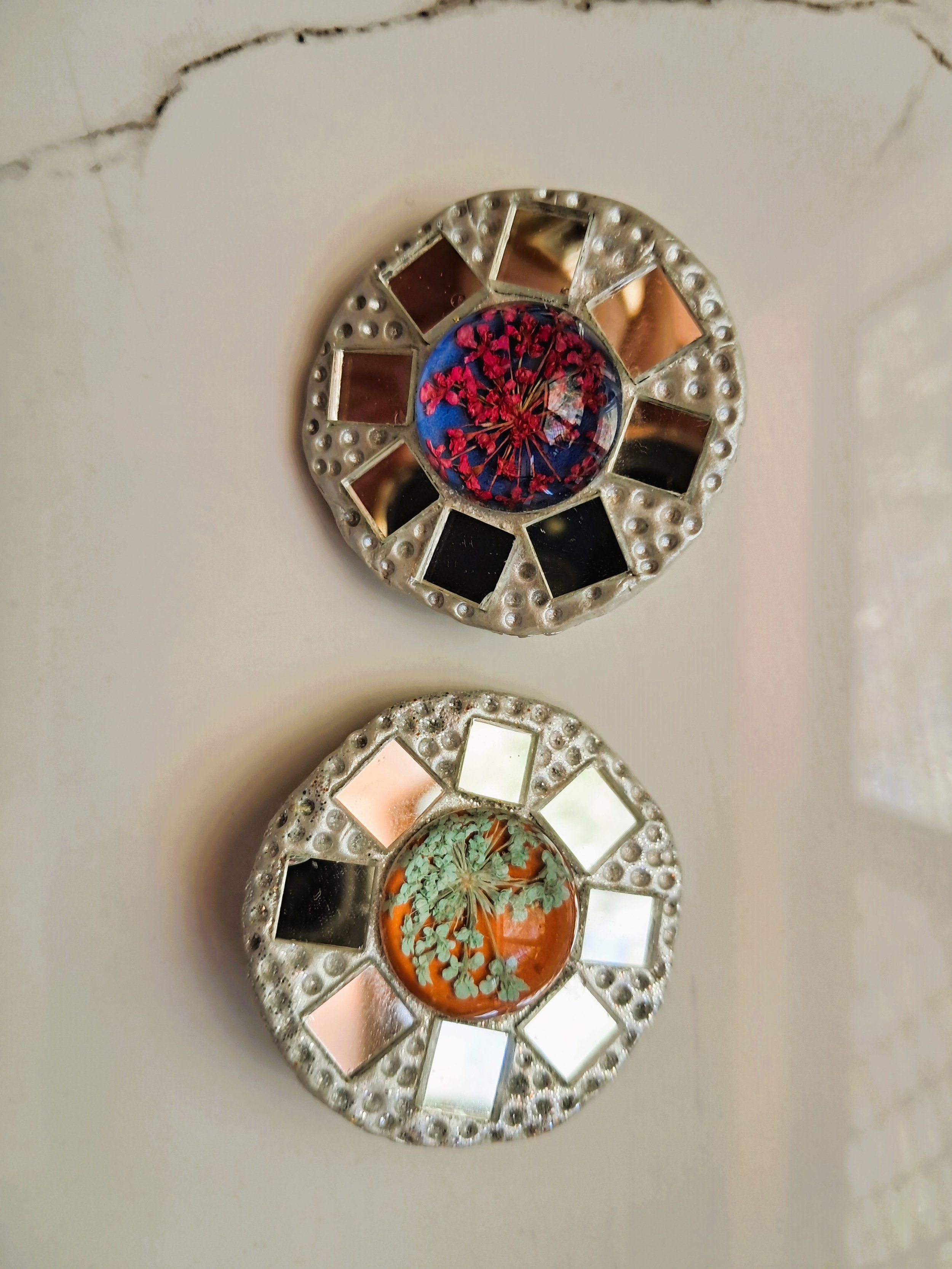 Glass and Mirror Art Deco Brooch  at the Brooch Place