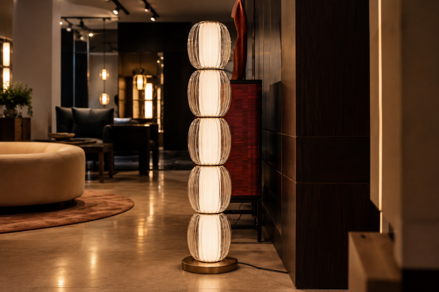 Sculptural Glow in a Luxury Showroom.png