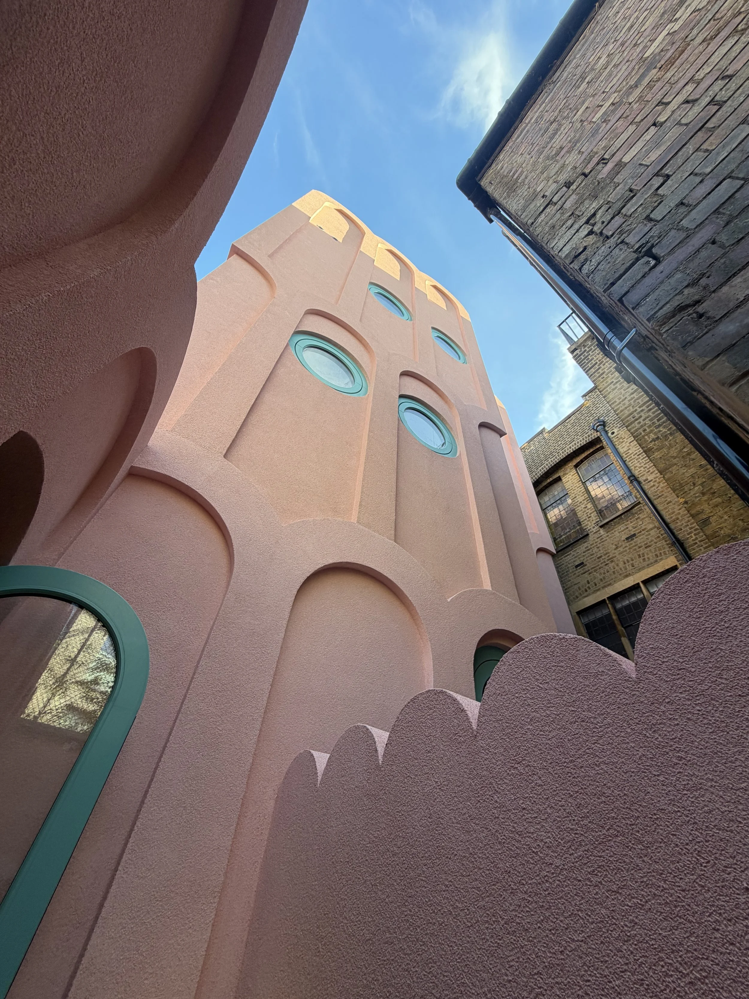 Exterior looking upwards