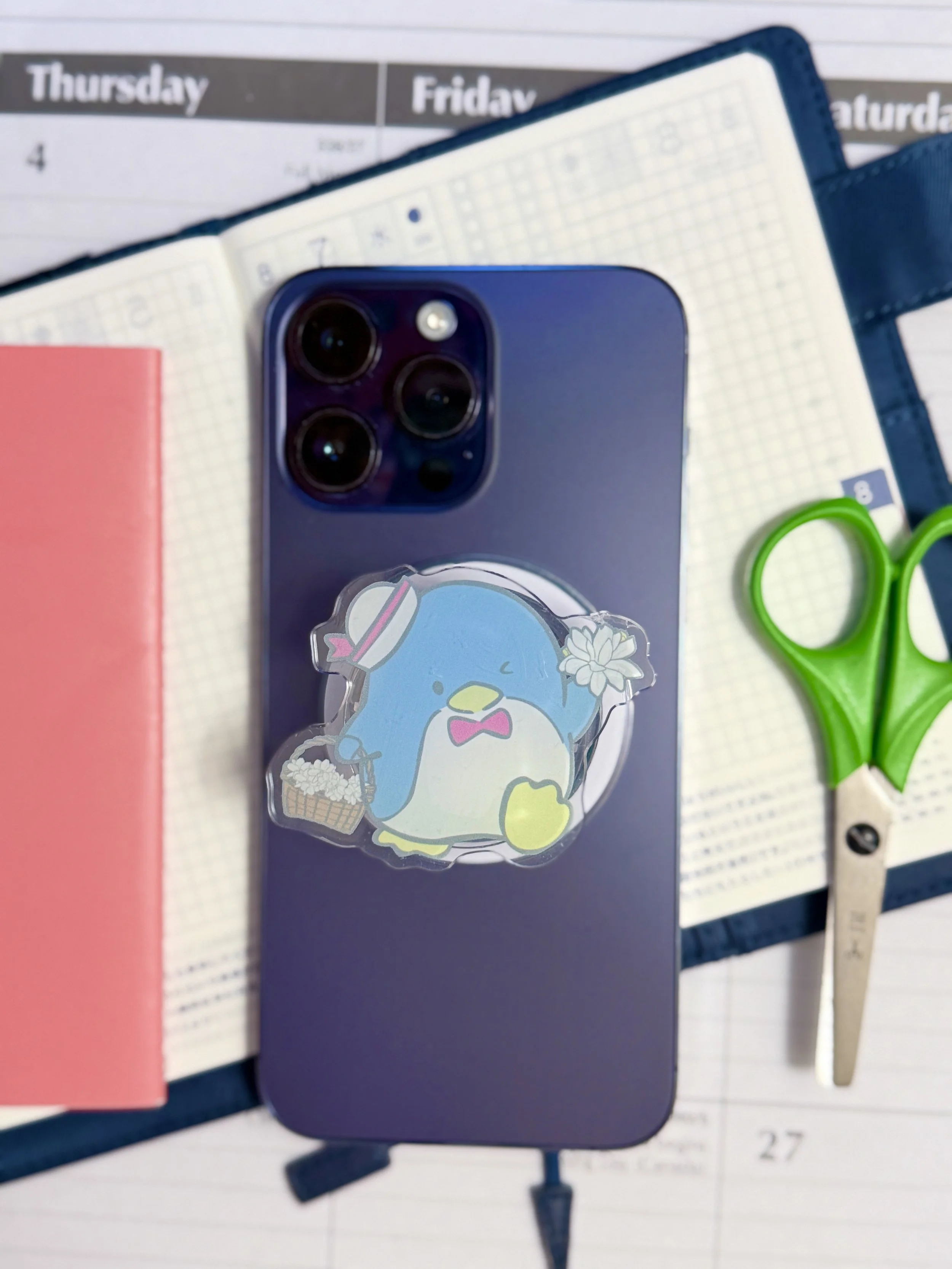 Tuxedo Sam Basket x Pikake Phone Grip