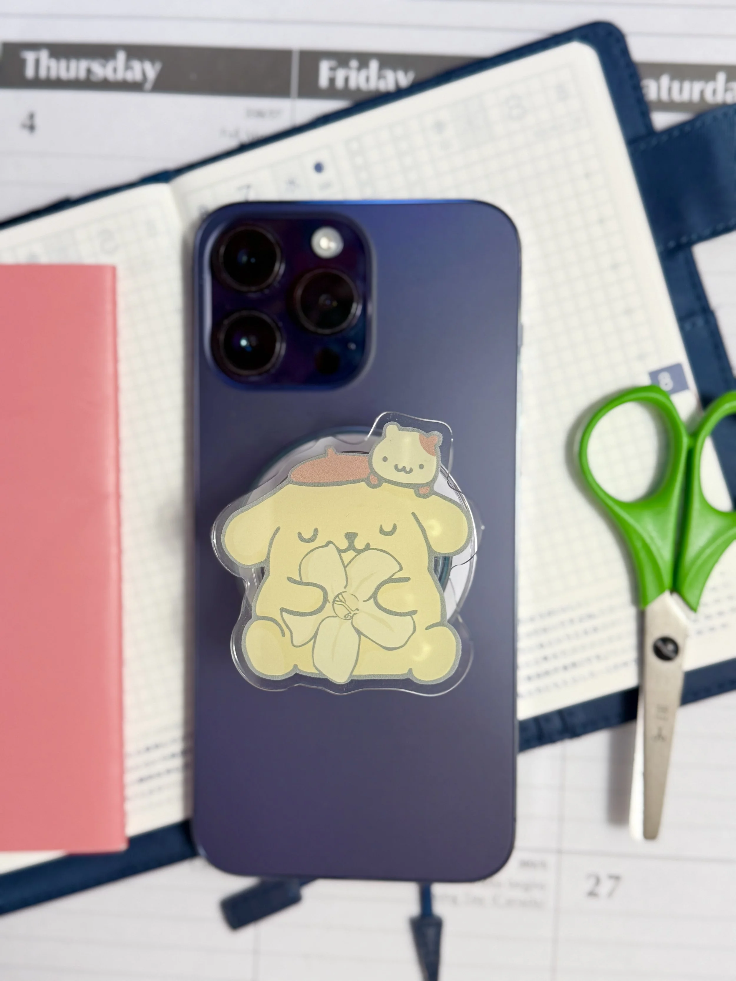 Pompompurin & Muffin x Puakenikeni Phone Grip