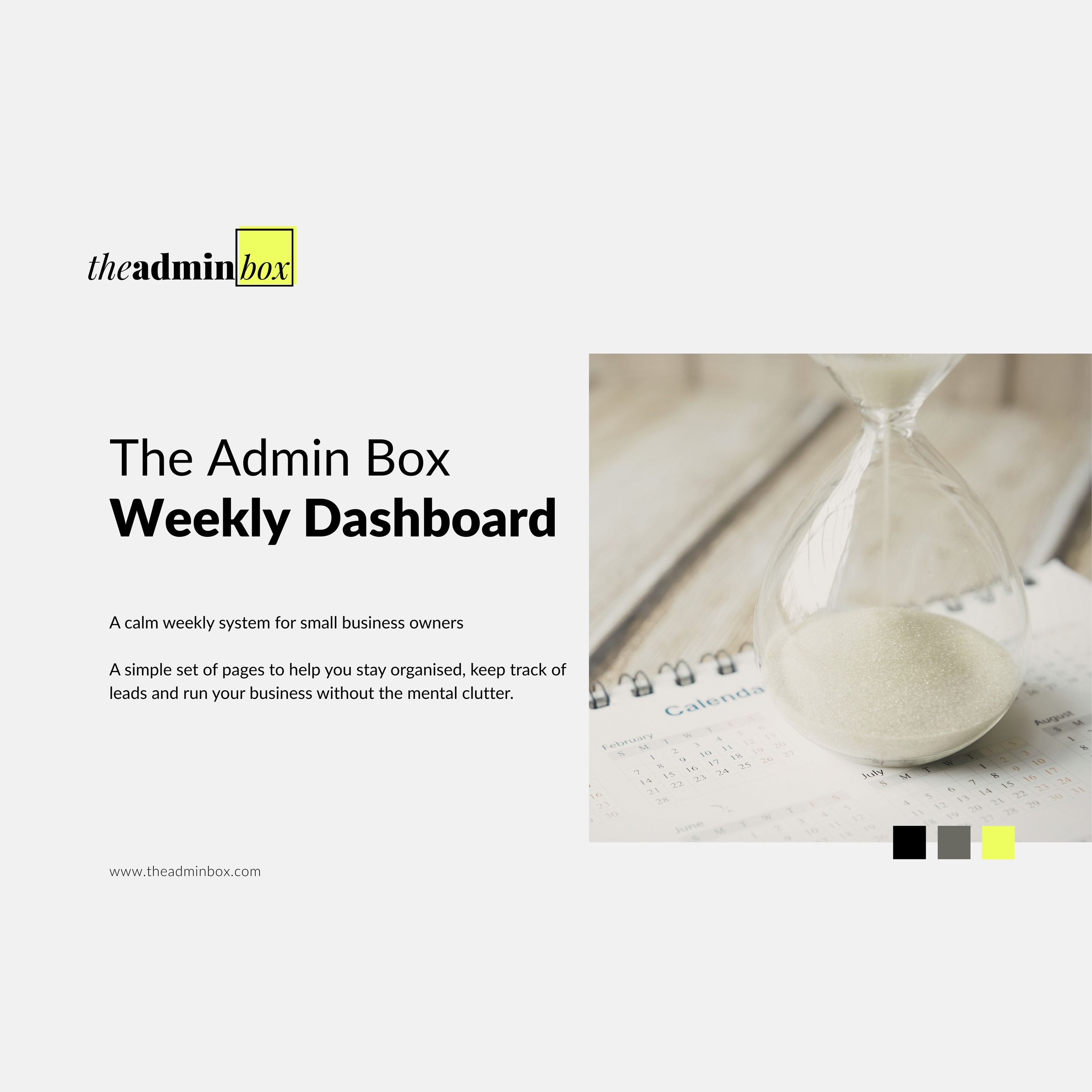 The Admin Box Weekly Dashboard
