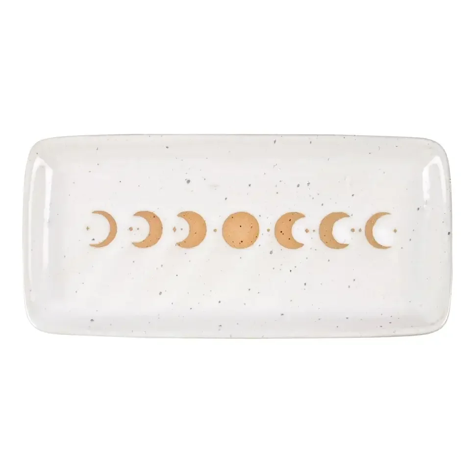 Ceramisch sieradenbakje met maanfases