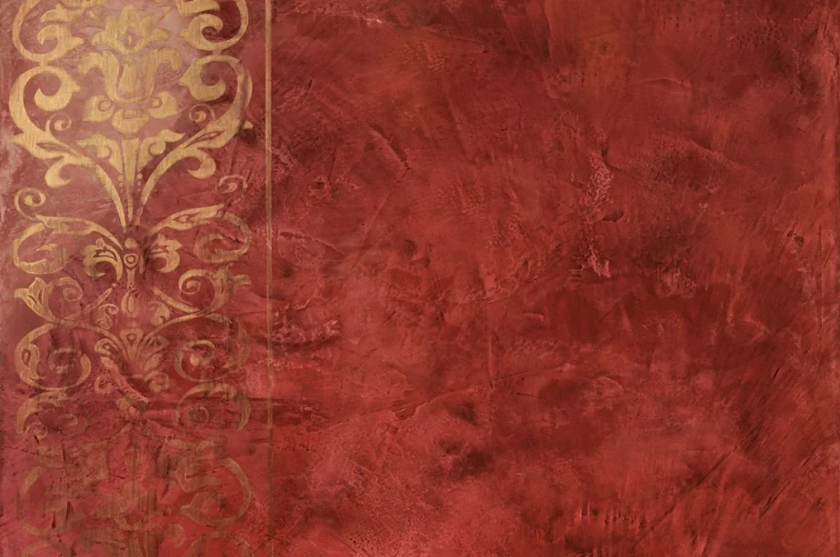MURANO Venetian plaster sample, high-gloss burnish in True Black — Elf Decor · MURANO polished Venetian plaster sample in Polished White, satin burnish — Elf Decor