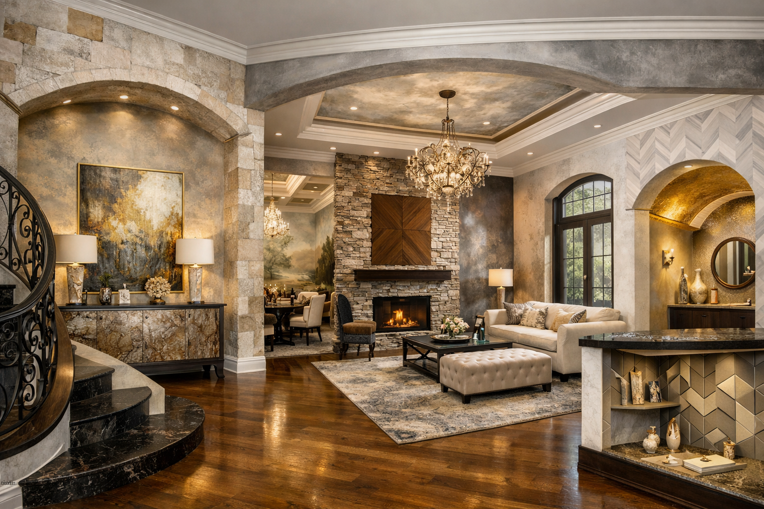 Premium decorative rendering and Venetian plaster services in Melbourne - contact Golden Line Rendering for consultation