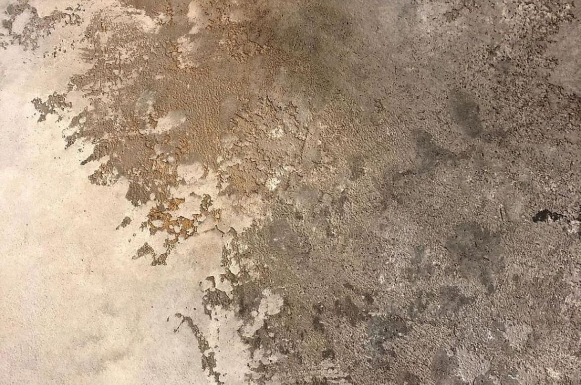 TRAVERTINO STYLE travertine lime plaster sample, classic cross-cut texture in Travertine Beige — Elf Decor · TRAVERTINO STYLE Nero black travertine lime plaster sample, vein-cut texture — Elf Decor
