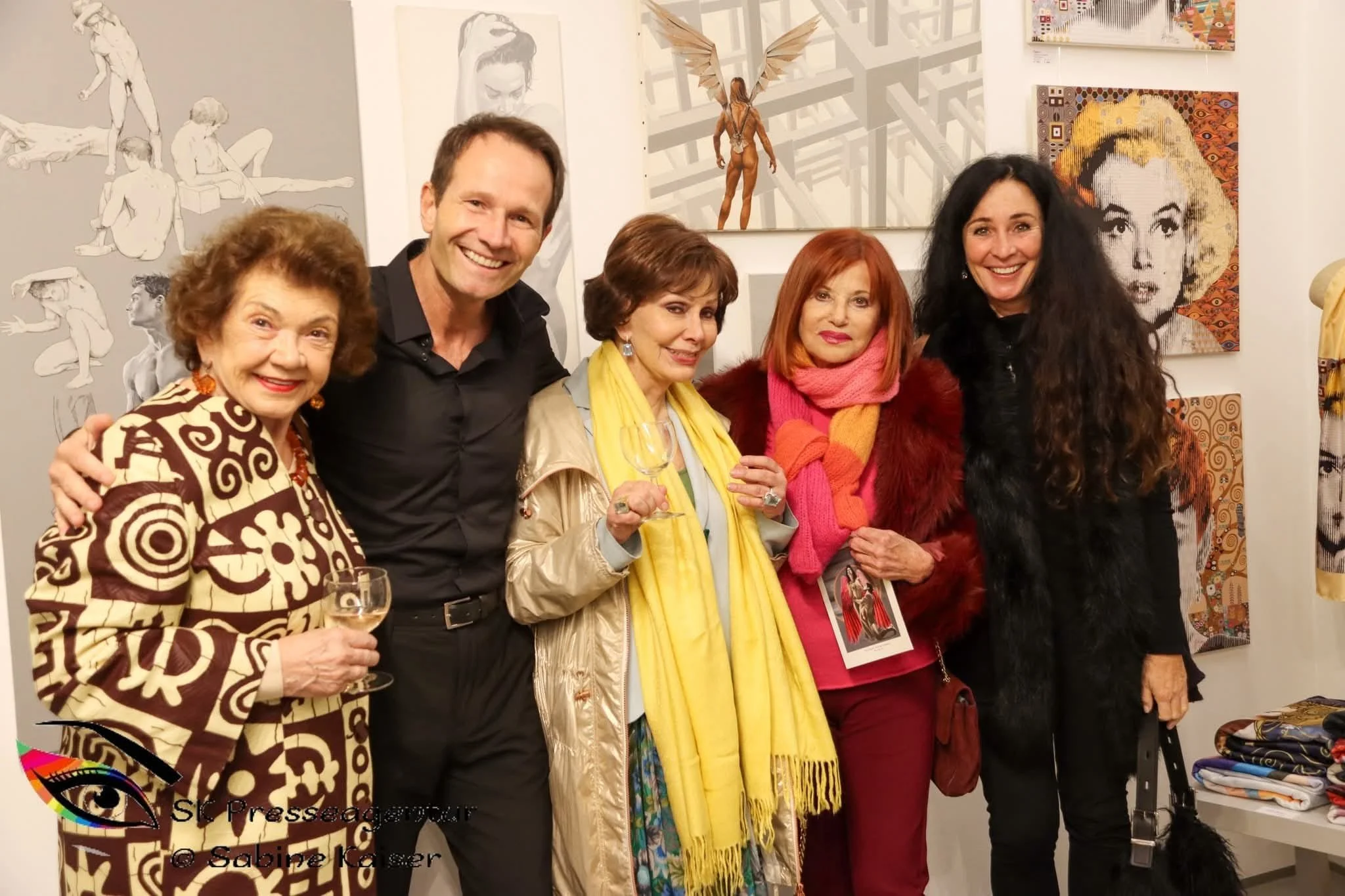 Alexander J. Rüdiger mit JBachmann, ELeyrer, GSenger und Ehefrau Romana.jpg