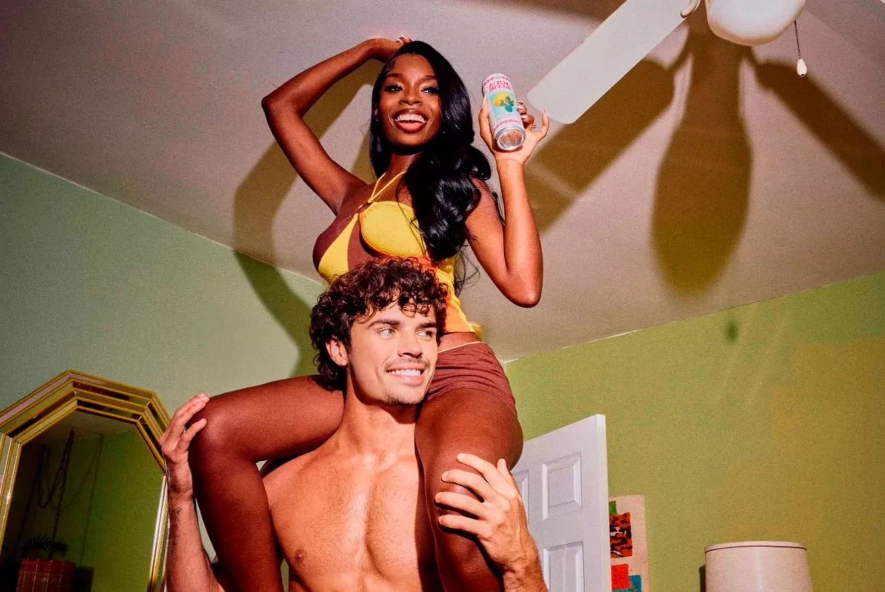 Nicolandria poses in steamy campaign debut just in time for the Love Island USA reunion