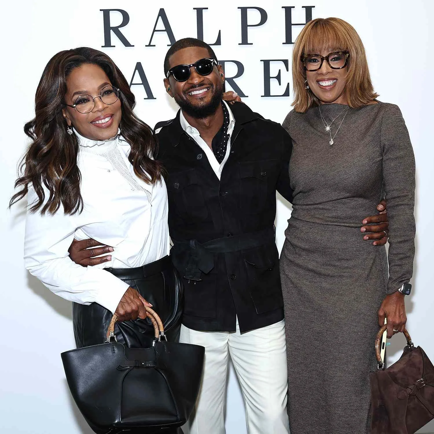 Gayle King and Oprah Winfrey Spend Time with Usher at the Ralph Lauren NYFW Show, Plus Margot Robbie, Colin Farrell and More