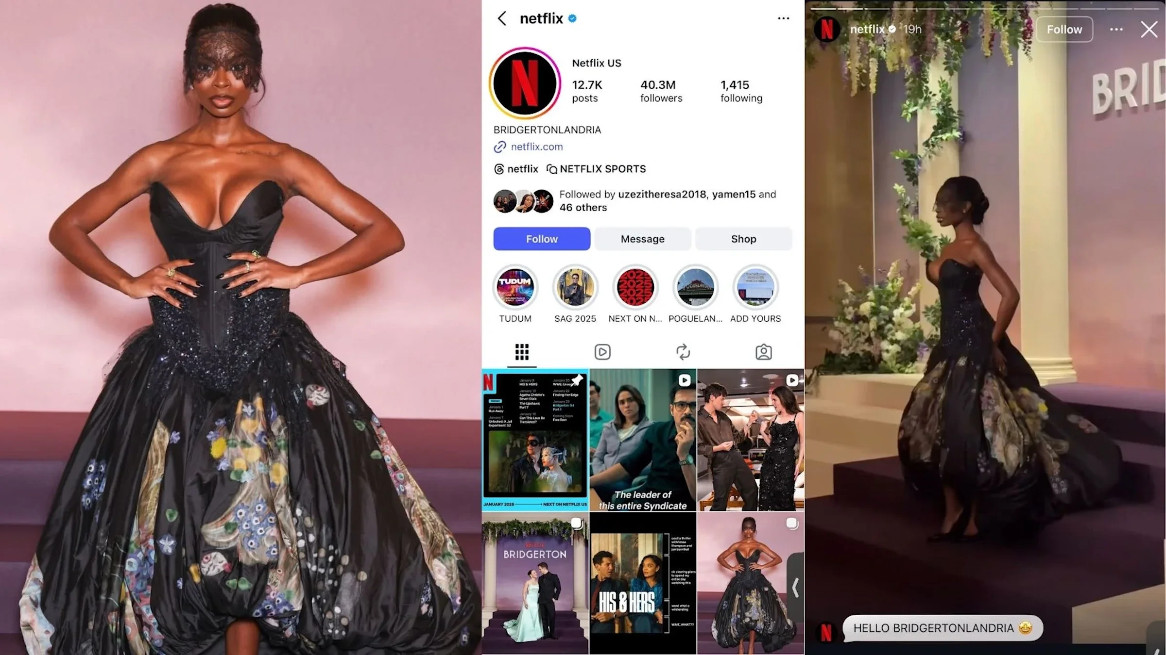 Bridgetonlandria wasn't just a nickname, how Olandria's Bridgerton premiere moment took off