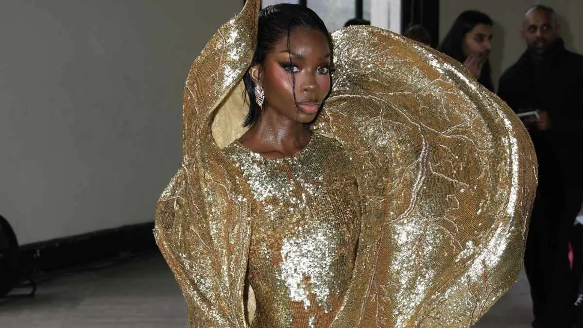 Olandria Carthen’s Sculptural Rahul Mishra Minidress Is Truly a Work of Art