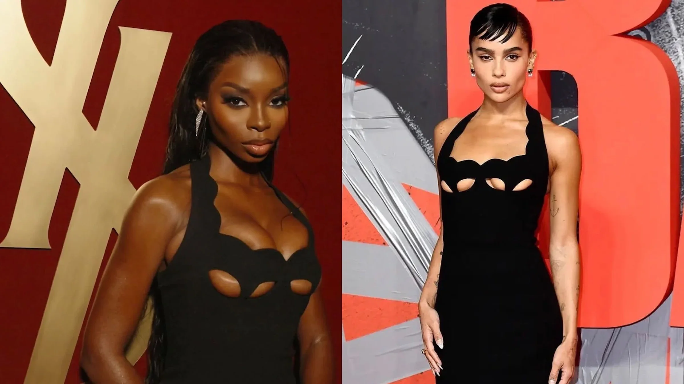 Olandria revives Zoë Kravitz’s Saint Laurent look and the internet can’t agree