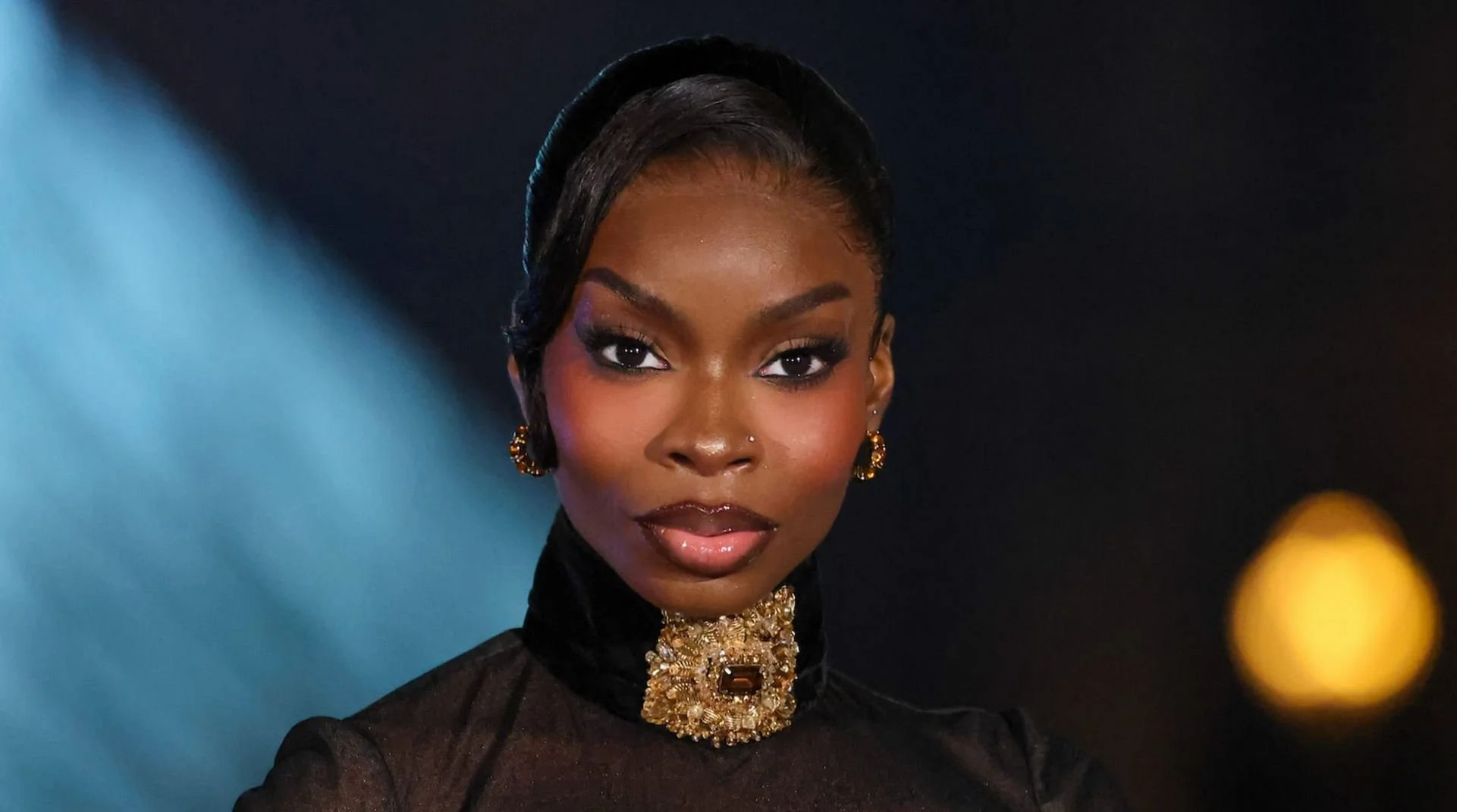 Olandria Carthen’s Gold-Encrusted Couture Look in Paris Is the Definition of Luxe