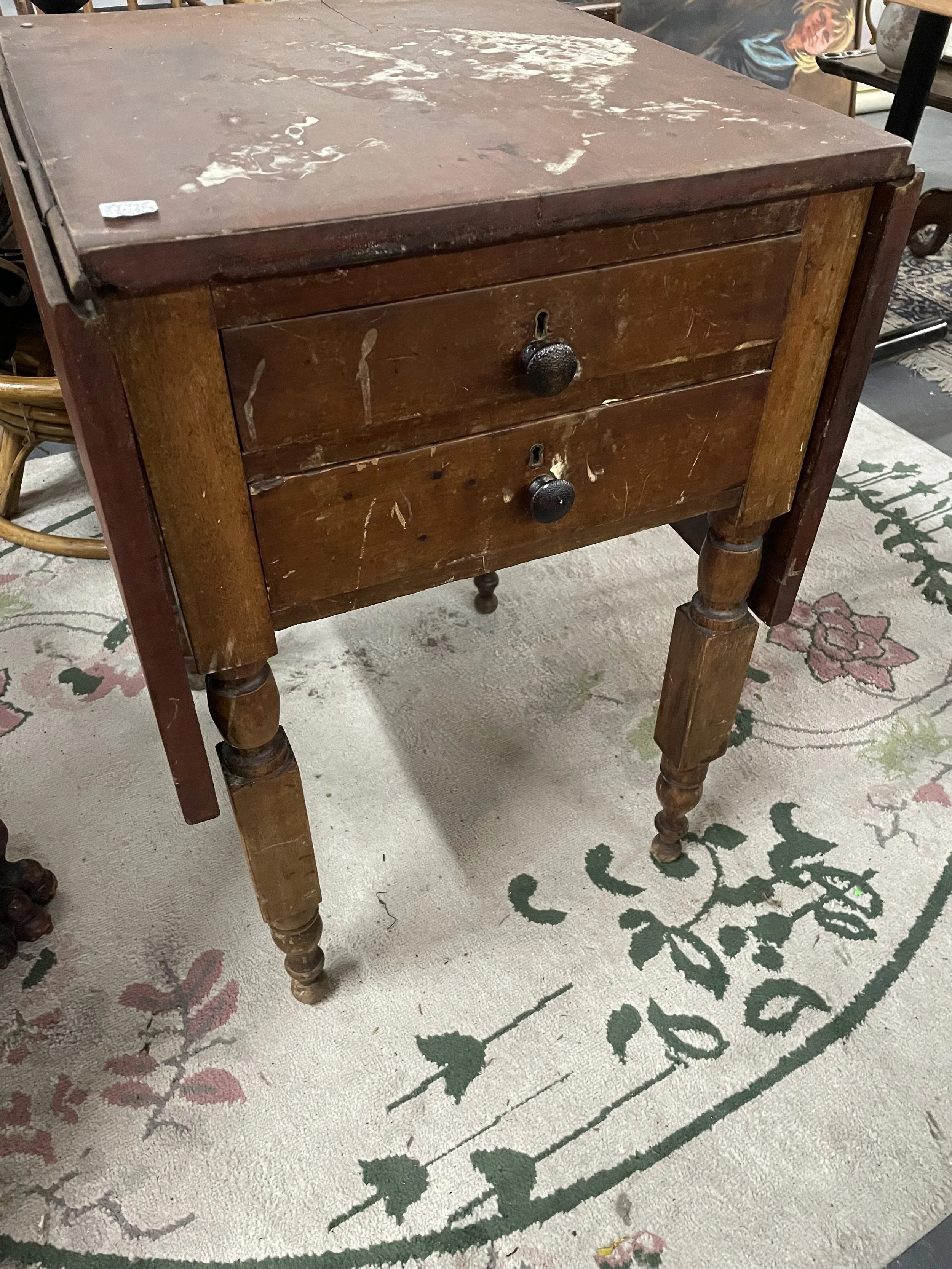 As found at the antique center in central New York...those nobs sure don't line up. But there was potential.