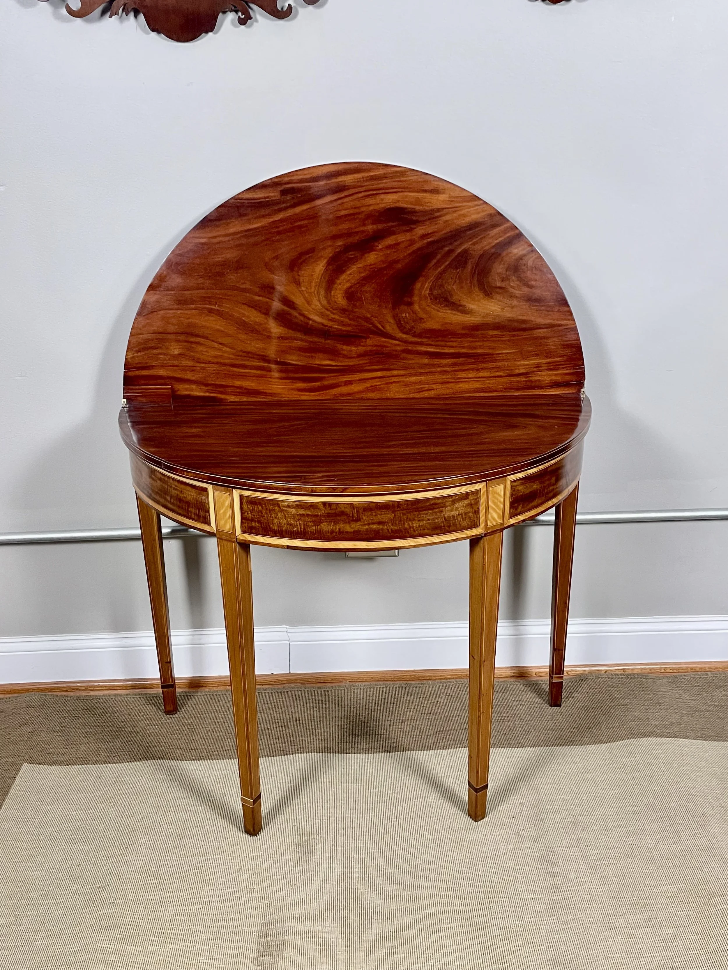 George III Demi-lune Table