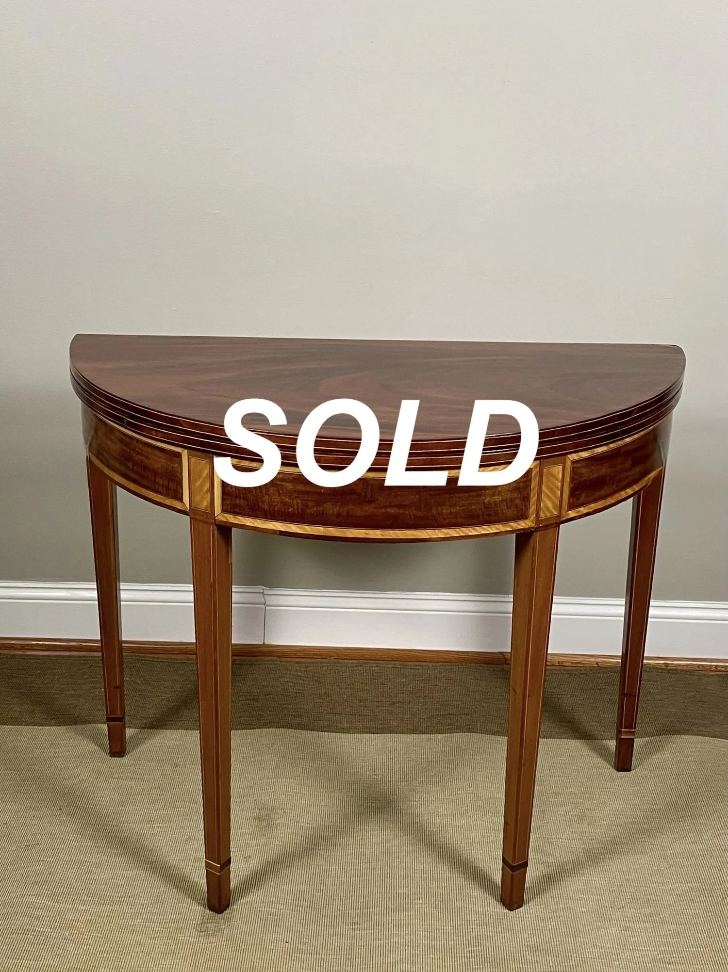 George III Demi-lune table