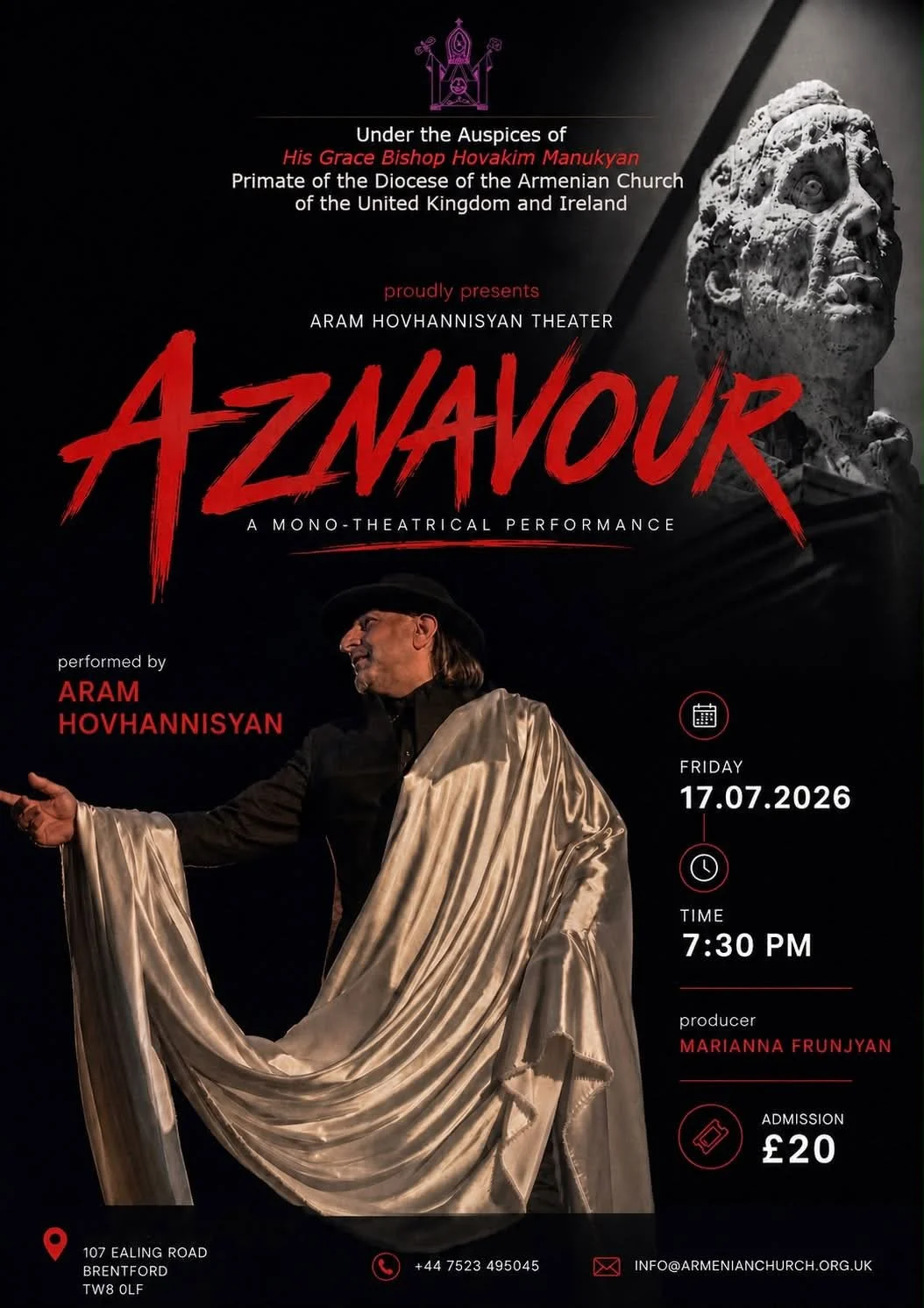 17 July - Aznavour Solo Performance by Aram Hovhannisyan