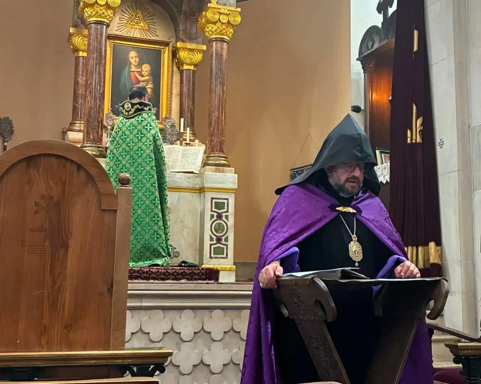 Bishop Hovakim Preaches on the Healing of the Hardened Heart at St Sarkis Church