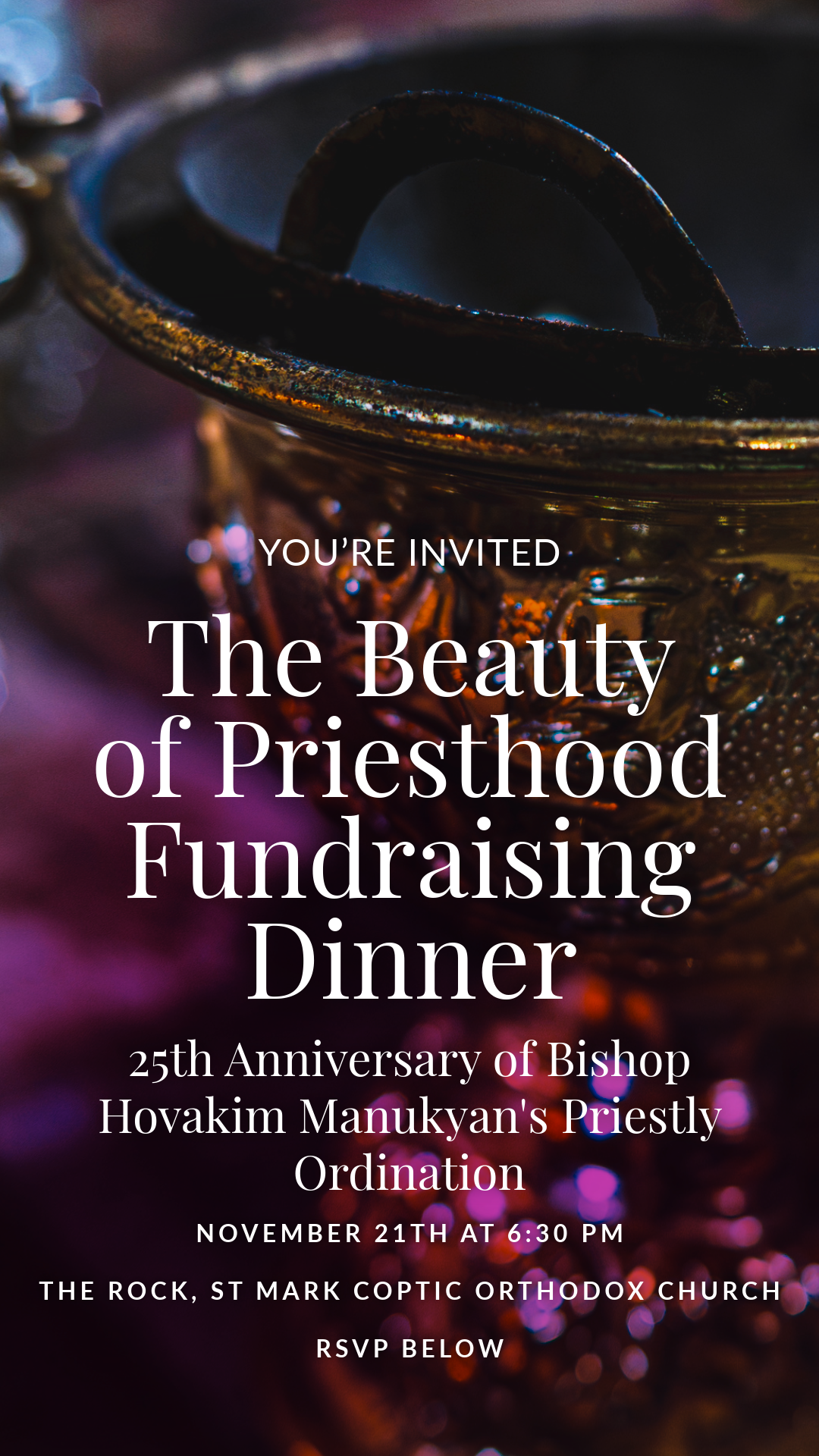 The Beauty of Priesthood: Fundraising Dinner