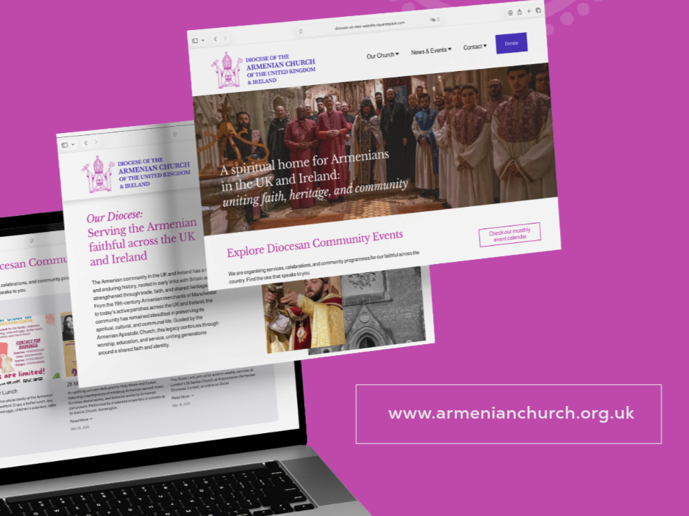 Diocese of the Armenian Church UK Launches New Website to Strengthen Digital Outreach