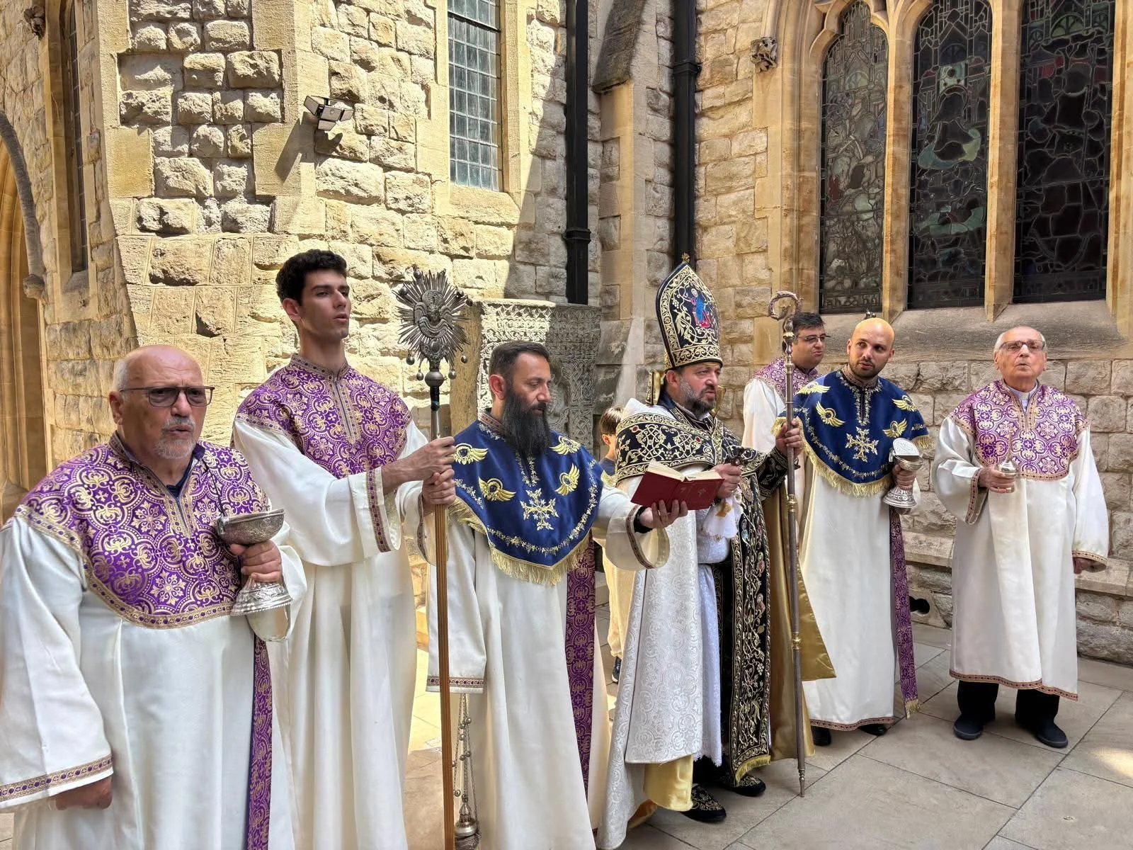 Bishop Hovakim Manukyan Leads Transfiguration Sunday Service at St Yeghiche Armenian Church