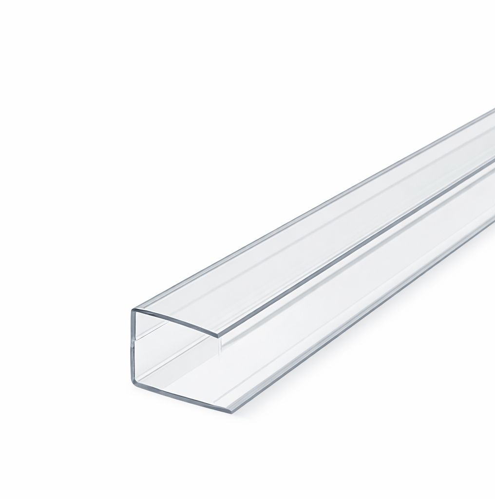 10mm Clear Polycarbonate C Section