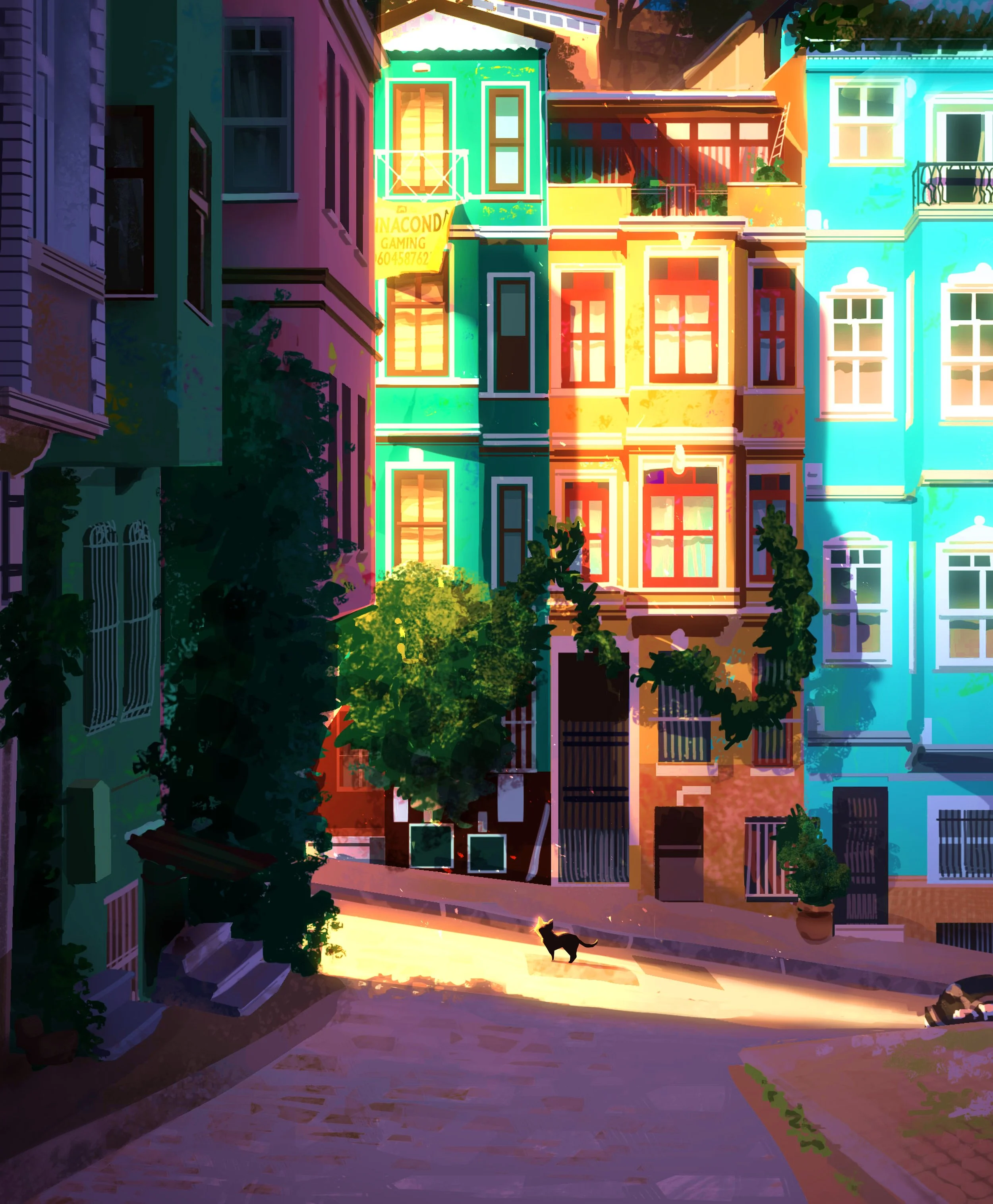 Concept Art - Colorful city