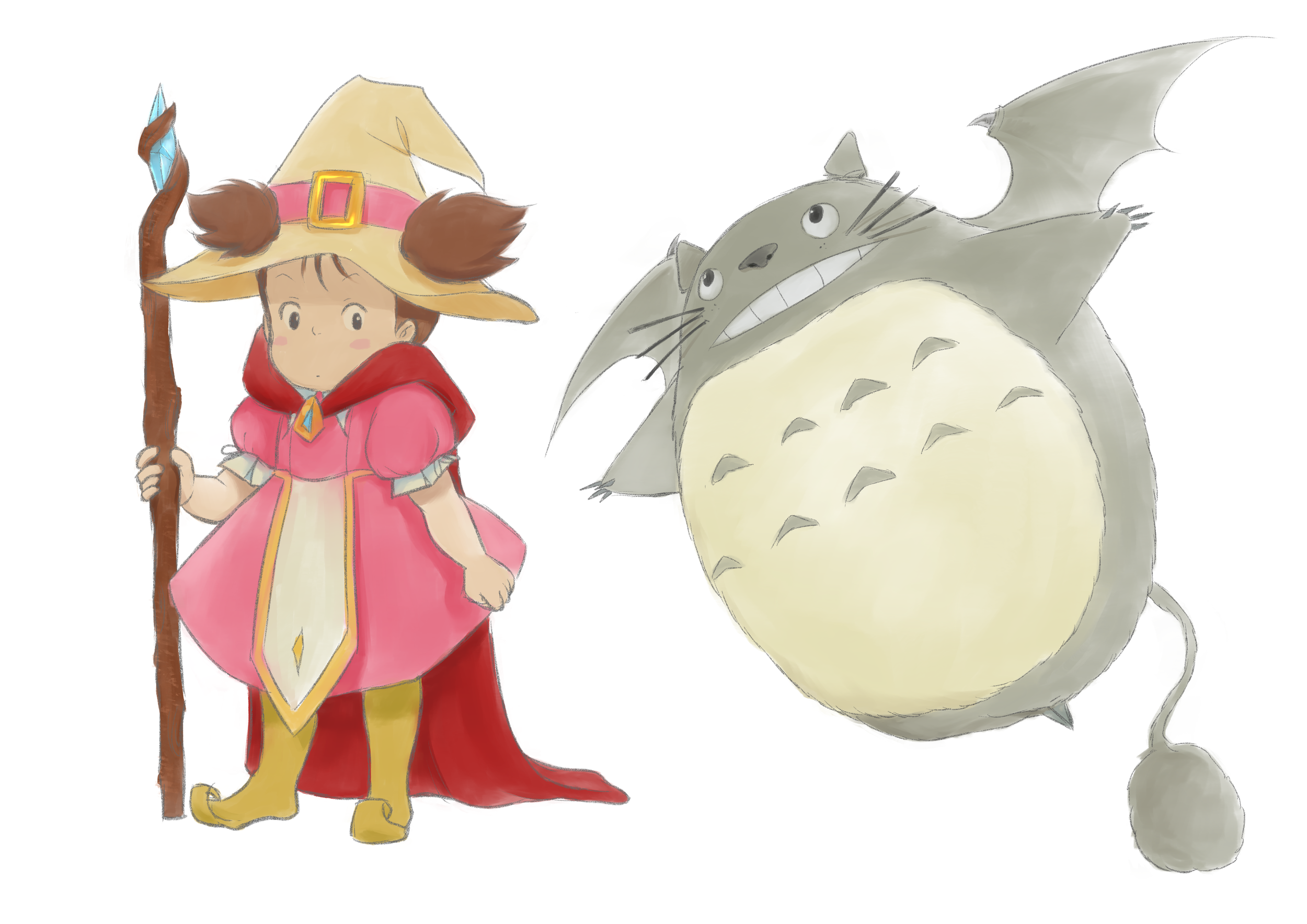 Brief: "In the Style of" Totoro, revisited - School work